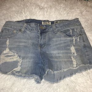 Ripped Jean shorts